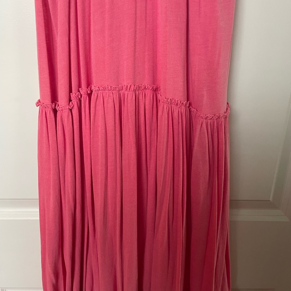 NWT Sundry Drop Waist Tiered Midi Dress - Picture 4 of 7